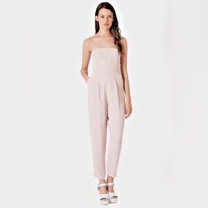 Topshop Blush Strapless Jumpsuit Size 8